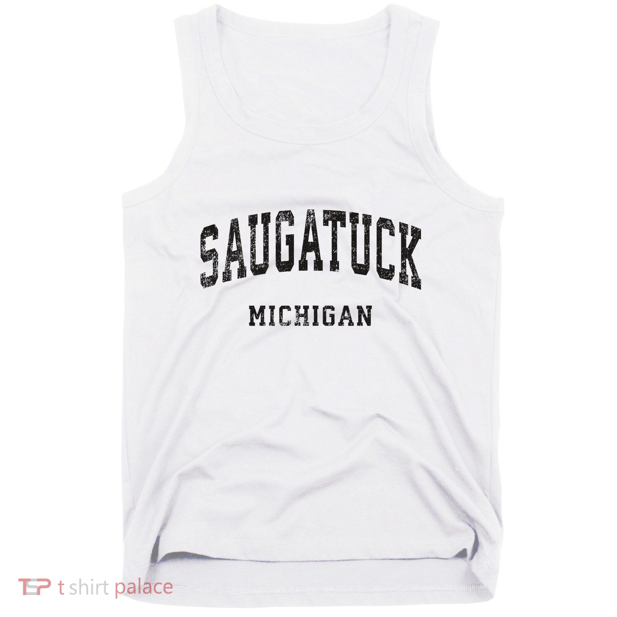 Saugatuck Michigan Mi Vintage Athletic Sports Design Tank Top