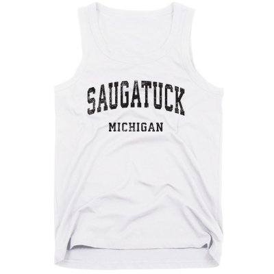 Saugatuck Michigan Mi Vintage Athletic Sports Design Tank Top