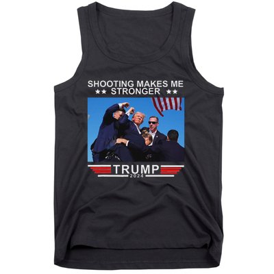 Shooting Makes Me Stronger Trump 2024 Election Design Tank Top