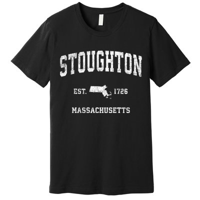 Stoughton Massachusetts Ma Vintage Sports Premium T-Shirt