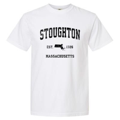 Stoughton Massachusetts Ma Vintage Sports Garment-Dyed Heavyweight T-Shirt