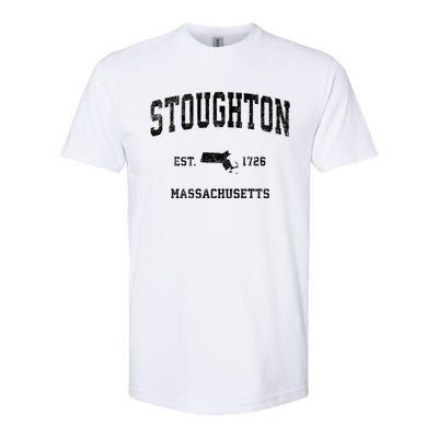 Stoughton Massachusetts Ma Vintage Sports Softstyle CVC T-Shirt