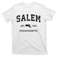 Salem Massachusetts Ma Vintage Established Athletic Sports Design T-Shirt