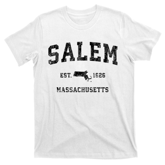 Salem Massachusetts Ma Vintage Established Athletic Sports Design T-Shirt