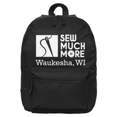 Sew Much More Waukesha Wi Logo 16 in Basic Backpack