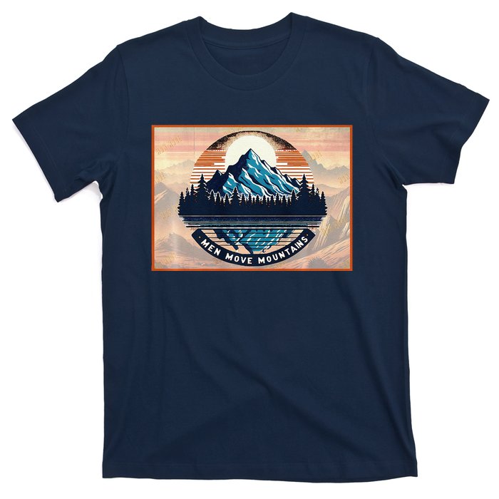 Stylish Move Mountains Mountain Climbing Graphic Design Premium T-Shirt