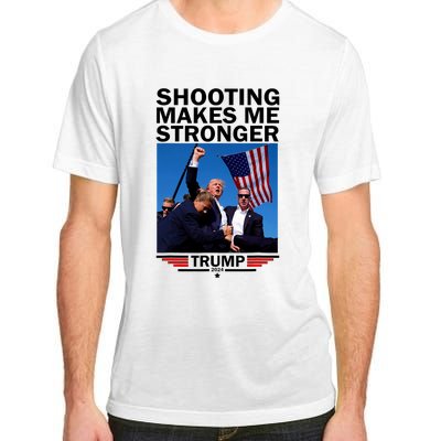 Shooting Makes Me Stronger Donald Trump 2024 Adult ChromaSoft Performance T-Shirt