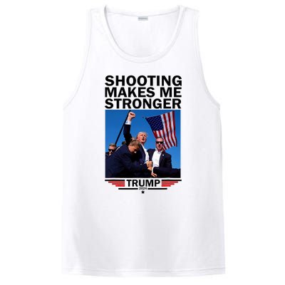 Shooting Makes Me Stronger Donald Trump 2024 PosiCharge Competitor Tank