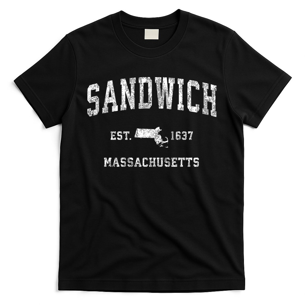 Sandwich Massachusetts Ma Vintage Athletic Sports T-Shirt