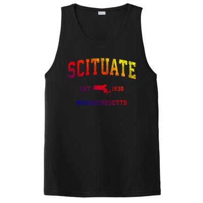 Scituate Massachusetts Ma Vintage Athletic Sports Design Great Gift PosiCharge Competitor Tank