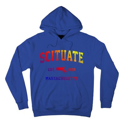 Scituate Massachusetts Ma Vintage Athletic Sports Design Great Gift Hoodie