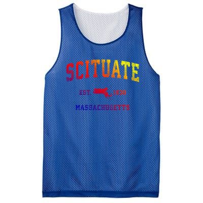 Scituate Massachusetts Ma Vintage Athletic Sports Design Great Gift Mesh Reversible Basketball Jersey Tank