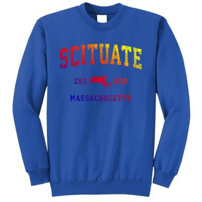 Scituate Massachusetts Ma Vintage Athletic Sports Design Great Gift Tall Sweatshirt