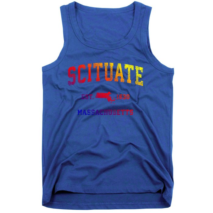 Scituate Massachusetts Ma Vintage Athletic Sports Design Great Gift Tank Top