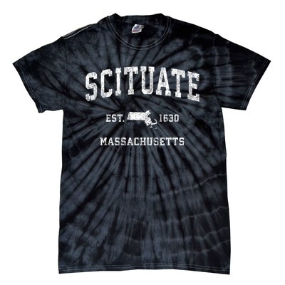 Scituate Massachusetts Ma Vintage Athletic Sports Tie-Dye T-Shirt