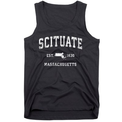 Scituate Massachusetts Ma Vintage Athletic Sports Tank Top