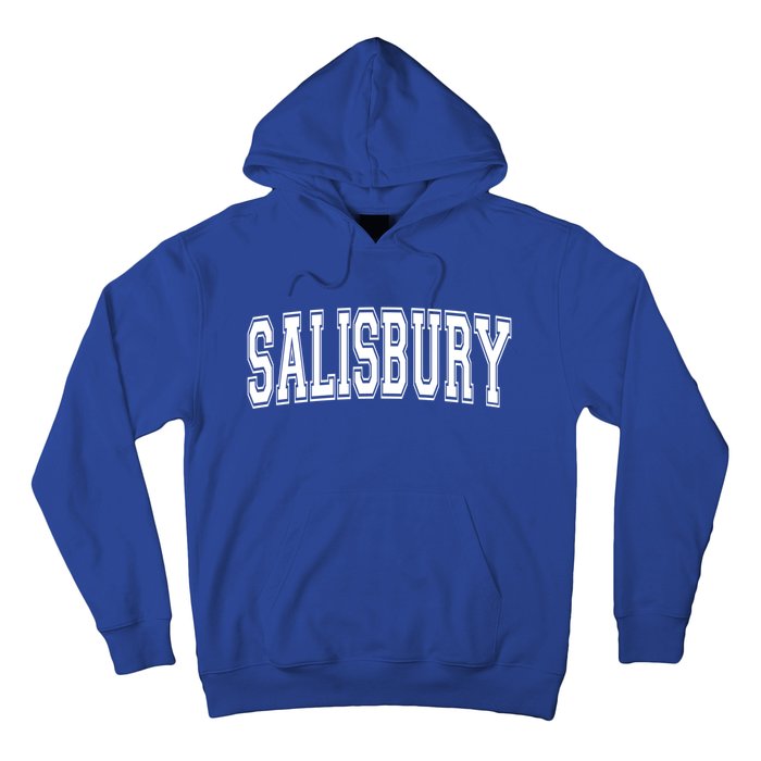 Salisbury Md Maryland Usa Vintage Sports Varsity Style Funny Gift Hoodie