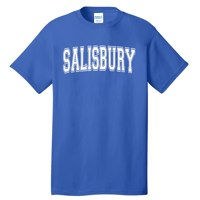 Salisbury Md Maryland Usa Vintage Sports Varsity Style Funny Gift Tall T-Shirt