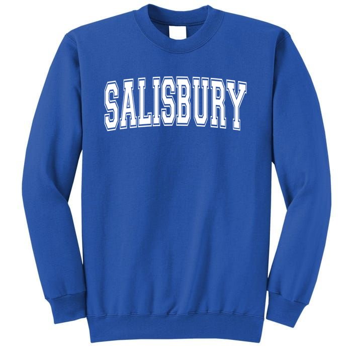 Salisbury Md Maryland Usa Vintage Sports Varsity Style Funny Gift Tall Sweatshirt