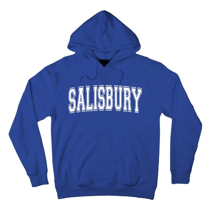 Salisbury Md Maryland Usa Vintage Sports Varsity Style Funny Gift Tall Hoodie