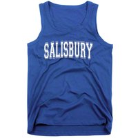 Salisbury Md Maryland Usa Vintage Sports Varsity Style Funny Gift Tank Top