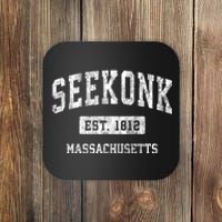 Seekonk Massachusetts Ma Vintage Sports Established Coaster