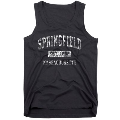 Springfield Massachusetts Ma Vintage Established Sports Tank Top