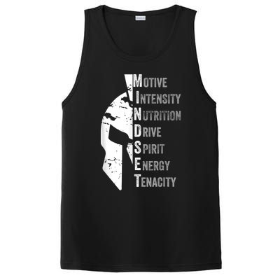 Spartan Mindset Motivational Inspirational Quote Graphic PosiCharge Competitor Tank