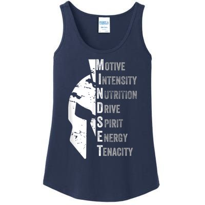 Spartan Mindset Motivational Inspirational Quote Graphic Ladies Essential Tank