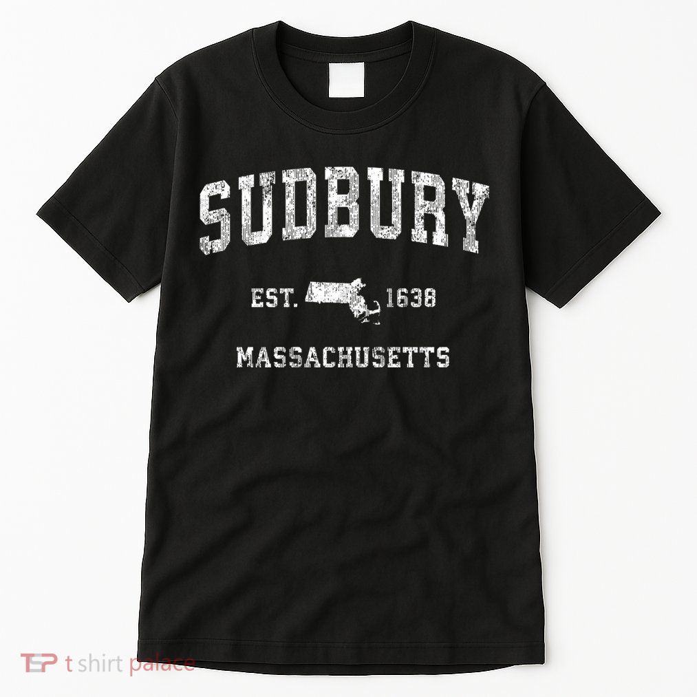 Sudbury Massachusetts Ma Vintage Established Athletic Sports Design Tall T-Shirt