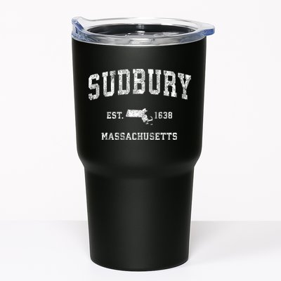 Sudbury Massachusetts Ma Vintage Established Athletic Sports Design Tumbler