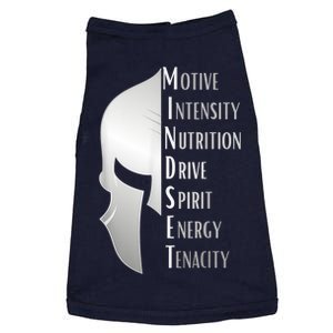 Spartan Mindset Motivational Inspirational Quote Graphic Doggie Tank