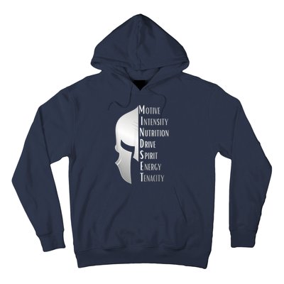 Spartan Mindset Motivational Inspirational Quote Graphic Hoodie