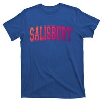 Salisbury Md Maryland Usa Vintage Sports Varsity Style Funny Gift T-Shirt