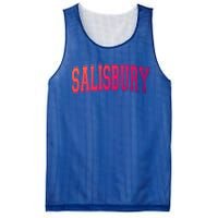 Salisbury Md Maryland Usa Vintage Sports Varsity Style Funny Gift Mesh Reversible Basketball Jersey Tank