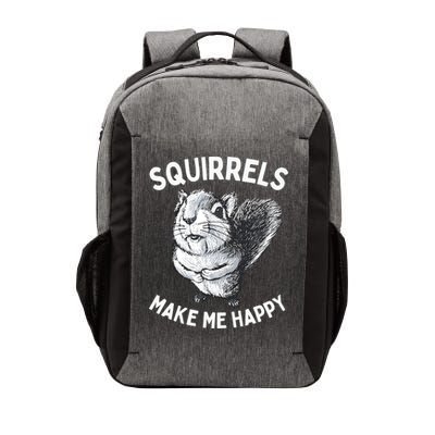 Squirrel Make Me Happy Funny Squirrel Lover Vector Backpack