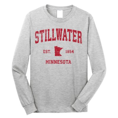 Stillwater Minnesota Mn Vintage Sports Long Sleeve Shirt