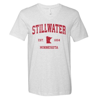 Stillwater Minnesota Mn Vintage Sports V-Neck T-Shirt