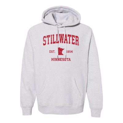 Stillwater Minnesota Mn Vintage Sports Premium Hoodie