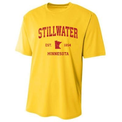 Stillwater Minnesota Mn Vintage Sports Performance Sprint T-Shirt