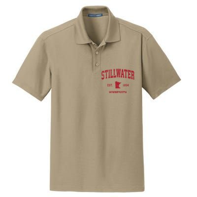 Stillwater Minnesota Mn Vintage Sports Dry Zone Grid Polo