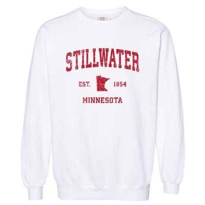 Stillwater Minnesota Mn Vintage Sports Garment-Dyed Sweatshirt