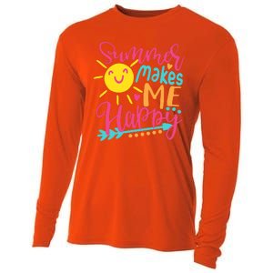 Summer Makes Me Happy Cooling Performance Long Sleeve Crew