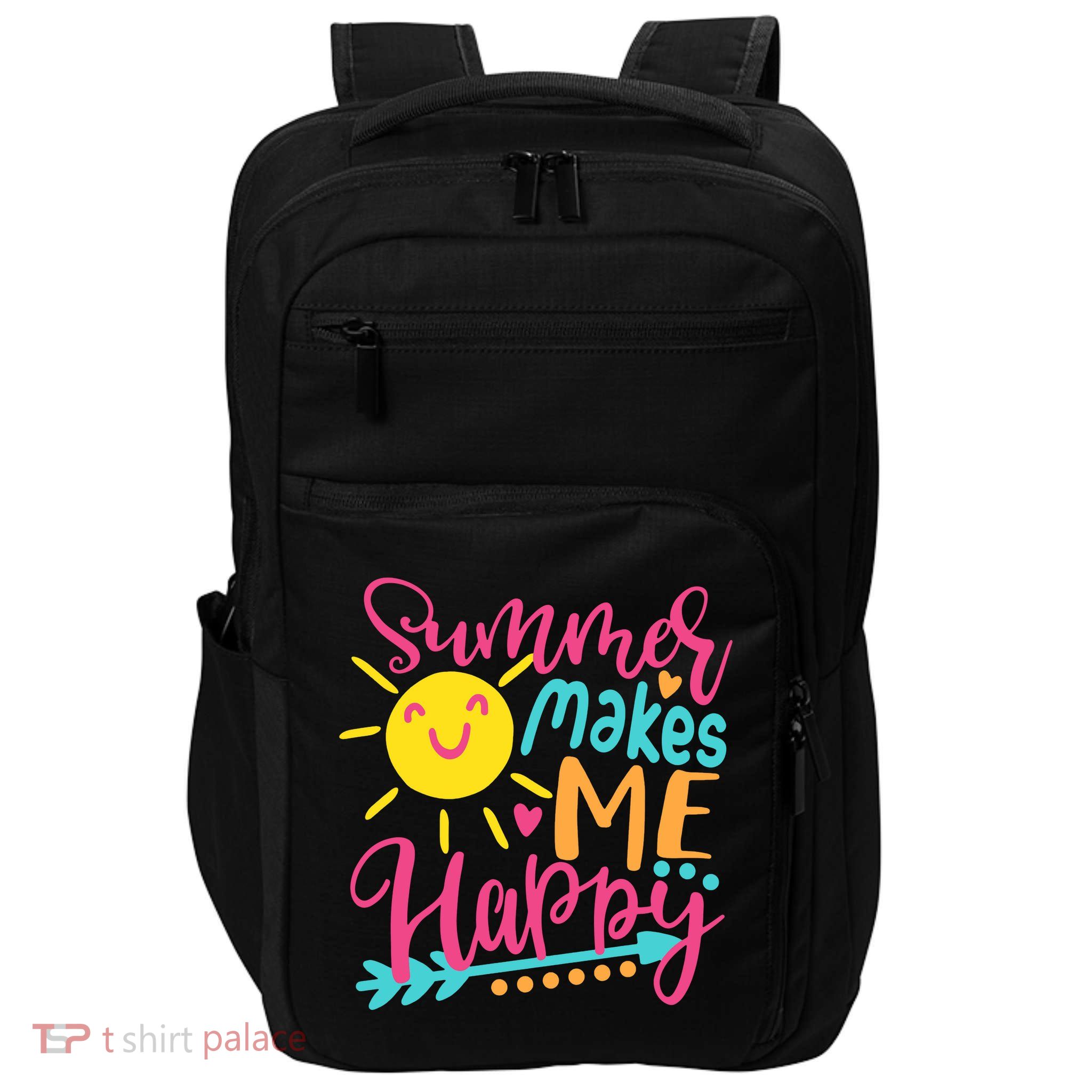 Summer Makes Me Happy Impact Tech Backpack