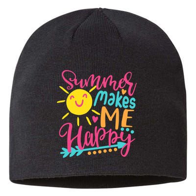 Summer Makes Me Happy Sustainable Beanie