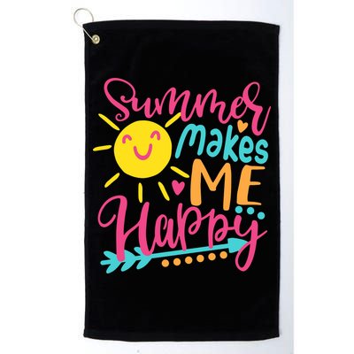 Summer Makes Me Happy Golf Towel