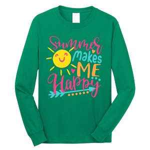 Summer Makes Me Happy Long Sleeve Shirt