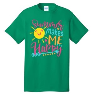 Summer Makes Me Happy Tall T-Shirt