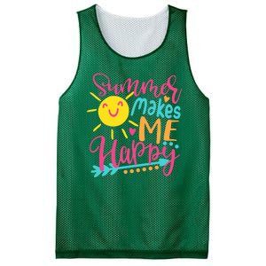 Summer Makes Me Happy Mesh Reversible Basketball Jersey Tank