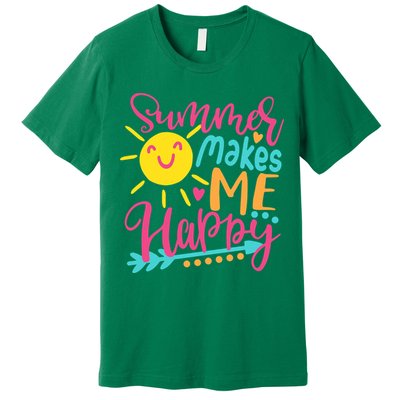 Summer Makes Me Happy Premium T-Shirt